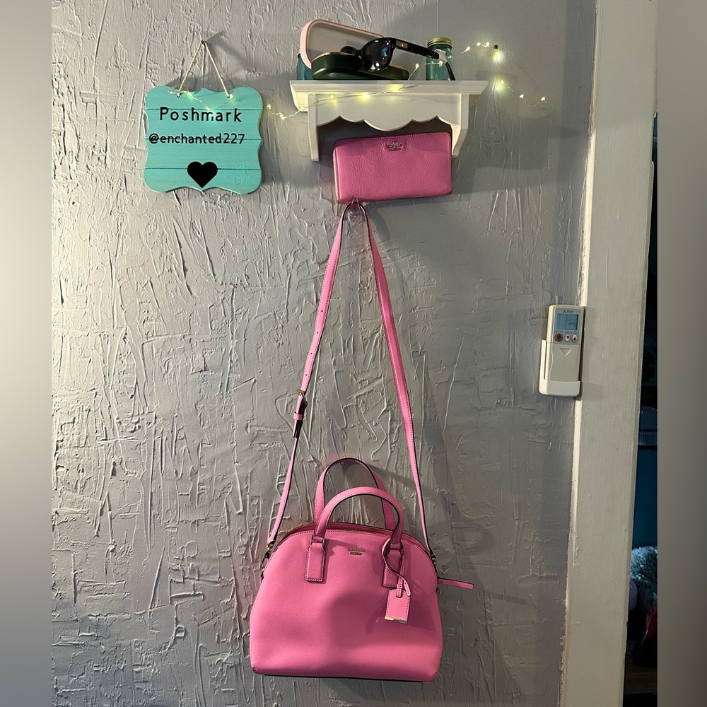 Kate Spade pink bowling bag hand crossbody bag
